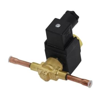 Imagem de Tipo de soldagem 1028/2 Válvula solenoide de congelador de ar condicionado 1028/2A6 diâmetro interno do tubo soldado é de 6 mm (AC110V)