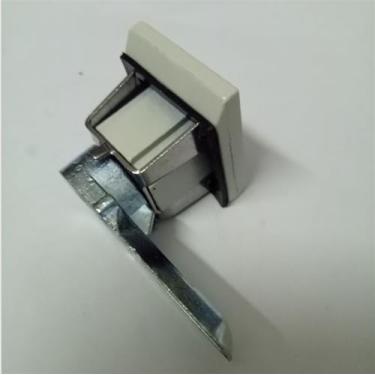 Imagem de Fechadura quadrada de aço inoxidável para porta de armário MS813 interruptor elétrico para armário de controle de aparelho elétrico 1 peça (fechadura de liga de zinco)