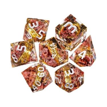 Imagem de Conjunto De Dados Poliédricos De Resina Vermelha Senhor Dos Anéis Anel