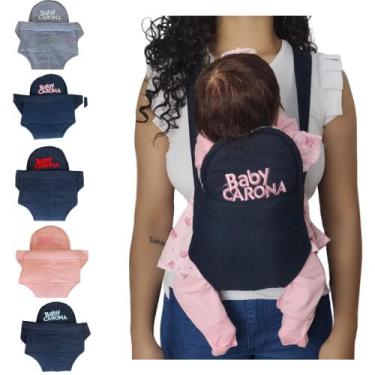 Imagem de Canguru Ergonômico de Bebê Infantil Baby Carona Macio e Ajustável Vári
