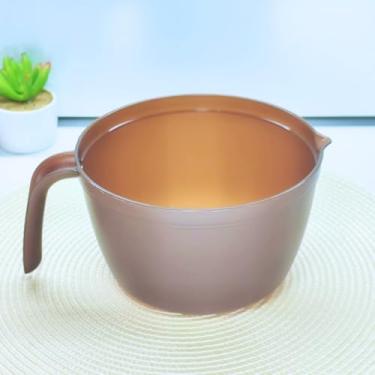 Imagem de Tigela de Preparo e Serviço 1,5L - Bico Dosador e Alça Curvada, Livre de BPA, Prática para Cozinha Doméstica, Ideal para Massas, Sopas e Molhos (Marrom)