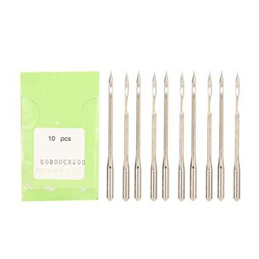 Imagem de Agulhas de máquina de costura industrial Agulhas de bordado de aço de grau profissional para GK35 2C GK35 6 GK35 6A GK35 8 GK68 2 GK15 1 10PCS Pack DIY Costura Crafting (80800C*200)