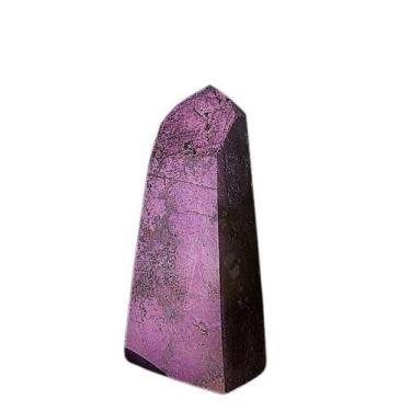 Imagem de Ponta Purpurita Sextavado Pedra Natural Lapidado 6cm a 7cm - Varejo
