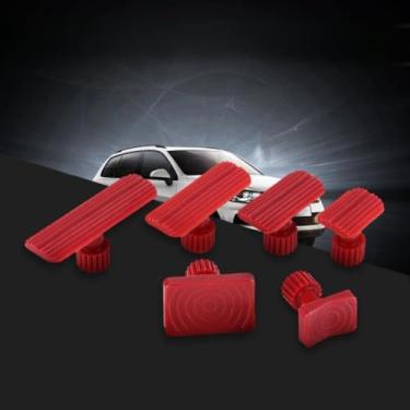 Imagem de Naroote Ferramentas de Remoção de Reparo de Amassados ​​sem Pintura para Amassados ​​de Carroceria - 6 Guias Extratoras de Unidades para Correção Rápida e Fácil Remoção, para Oficinas de Reparo de