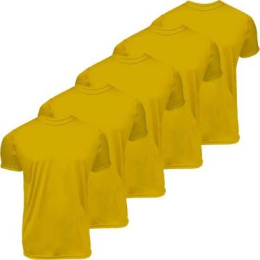 Imagem de Kit 5 camisas manga curta gola redonda Dryfit UV Plus Size - EX311, Am