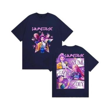 Imagem de Camiseta Gráfica Unissex K-pop Demon Hunters Rumi Mira Zpey 2025, Mole