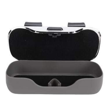 Imagem de Diydeg Suporte para óculos de Sol para Carro, Estojo Elegante para Armazenamento de óculos Automotivos que Economiza Espaço, Estojo Protetor para Automotivos Com Forro Interno (GRAY)