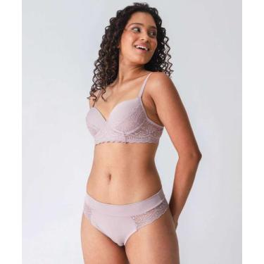 Imagem de Calcinha Biquíni Recorte Renda Marisa Lilás-83104, Lilás, M