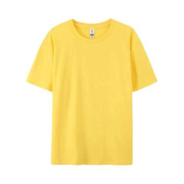 Imagem de Camisetas Femininas 100% Algodão, Sólidas, Esportivas, De Manga Curta,