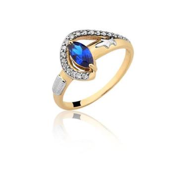 Imagem de Anel Formatura Pedagogia Ouro Puro 10k Duas Cores An113 - MAEHLER Arte