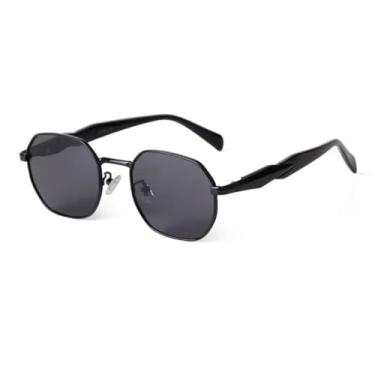 Imagem de Óculos de Sol Fashion com Hastes Metálicas e Armação Marrom - Óculos de Sol Femininos e Masculinos de Qualidade com Proteção UV (1)