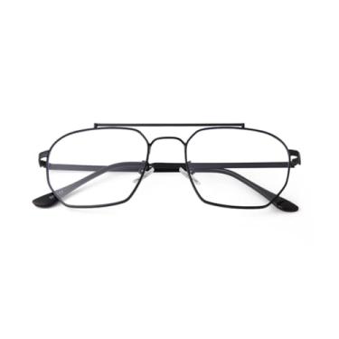 Imagem de Óculos de Sol Metálicos da Moda Masculinos e Femininos, Estilo Retrô, com Lentes Anti-Luz Azul (6)