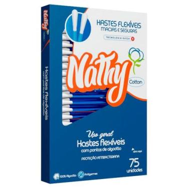 Imagem de Hastes Flexíveis Nathy Com 75 Unidades