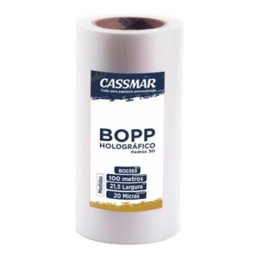 Imagem de Bopp Holográfico Pedras 3D Para Laminação Bobina 21,5cmX100m Cassmar 0
