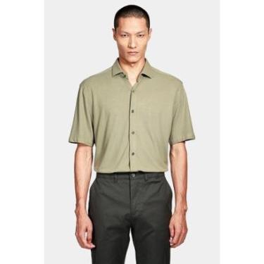 Imagem de Camisa Manga Curta Cosmo Regular Malha Liquid Repeller Verde-Masculino