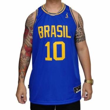 Imagem de Regata Basquete Masculina M10 Classic Brasil-Masculino