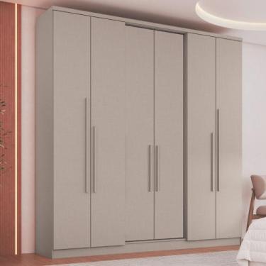 Imagem de Guarda Roupa Casal 6 Portas Sonata Móveis Castro, Duna
