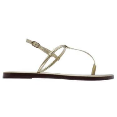 Imagem de Sandália Rasteira Feminina Anacapri C30346 Dourada-Feminino