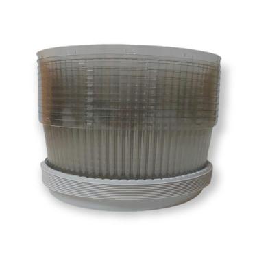 Imagem de Embalagem para 1,5Kg G50MM Branca com Tampa Média Galvanotek com 10 un