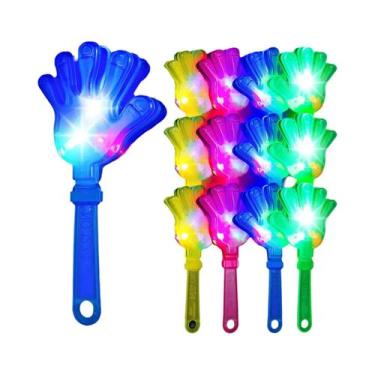 Imagem de Buzinas De Mão LED (12 Peças) - Brinquedo Barulhento E Luminoso Para C