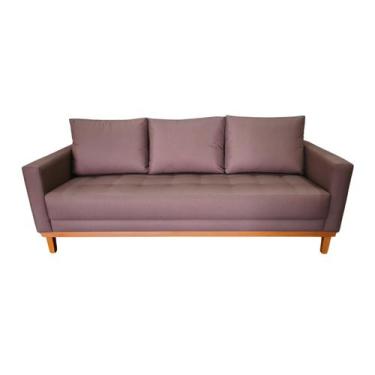 Imagem de Sofá  Catar Tecido Acquablock Pé Base Madeira  200cm - 4R Estofados, C