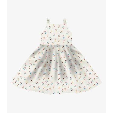 Imagem de Vestido em Popeline Rovi Kids Bege, 8, Bege