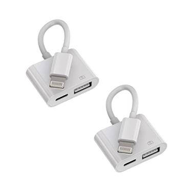 Imagem de Conversor de cabo adaptador para iPhone OTG Lightning macho para USB fêmea (pacote com 2) câmera Memory Keyboard Stick Flash Drive cabo leitor de cartão mouse para Apple 14 13 12 11 Pro Max para iPad