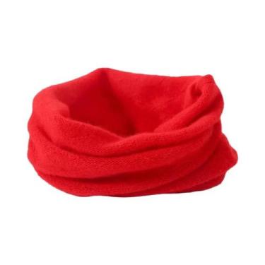 Imagem de Cachecol Tubular Feminino De Lã Merino Quente Para Inverno, Com Design