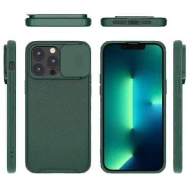 Imagem de Capa magnética para iPhone 16 16e 15 14 13 12 11 Pro Max com proteção de lente por pressão (para iPhone 16e/Verde)