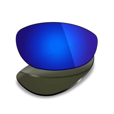Imagem de Mryok Lentes de reposição polarizadas para óculos de sol Oakley Encounter OO9091, HD Polarized, proteção UV, resistente a impactos e ajuste perfeito - azul escuro