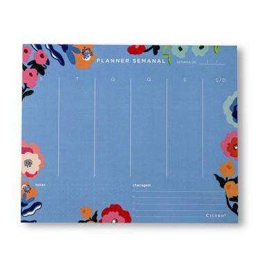 Imagem de Planner Permanente Bloco Pólen Semanal 24,5x20,3 2022 Flores - Cicero