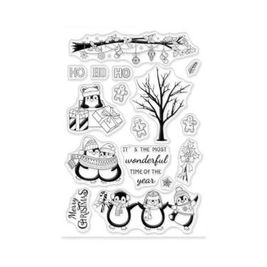 Imagem de Carimbo De Silicone Transparente Para Copo De Café Com Padrão De Colhe