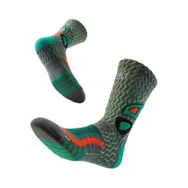 Imagem de Meias Esportivas Masculinas De Corte Alto, Respiráveis, Antiderrapante