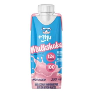 Imagem de Mulkshake Bebida Pronta Sabor Morango 250ml Mais Mu