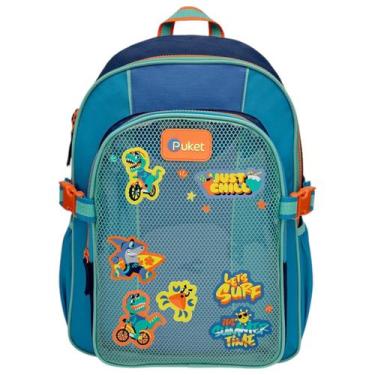 Imagem de Mochila Costas Color Block Azul Menino Puket