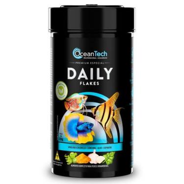 Imagem de Ração Daily Flakes 20g Ocean Tech para Peixes Ornamentais Pote