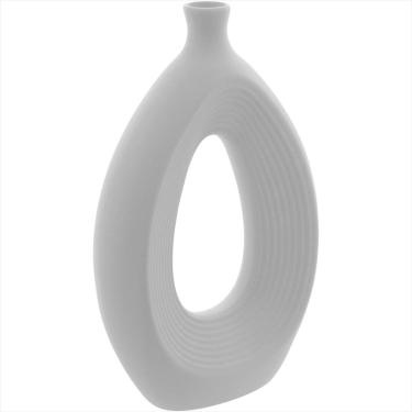 Imagem de Vaso de Cerâmica 25x16x3cm Branco