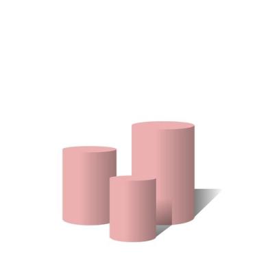 Imagem de Trio Capas Para Cilindro Versátil Rosa Claro  C/ Elástico - Fabrika de