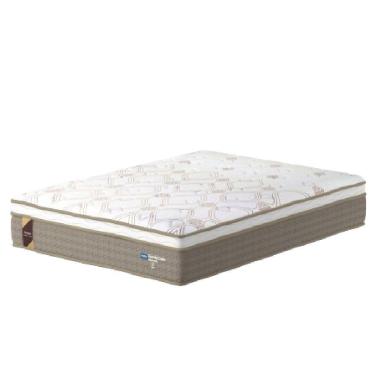 Imagem de Colchão Casal Molas Ensacadas Guarda Costas Alameda 138x188x30cm Marrom-branco Probel Marrom-branco