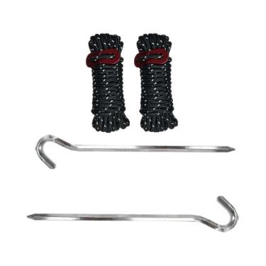 Imagem de Conjunto De 2 Varas Telescópicas Ajustáveis De Aço Leve Para Tendas, A