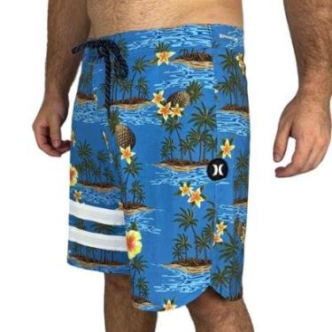 Imagem de Bermuda Hurley Phantom Block Party 18 Azul-Masculino