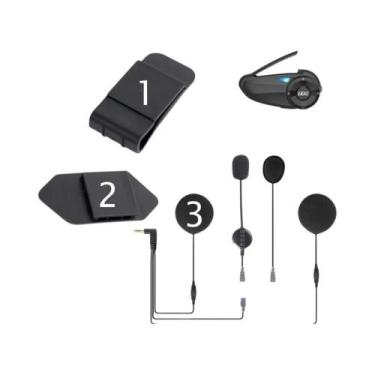 Imagem de Clipe De Montagem Com Fita Dupla Face Para Intercomunicador Bluetooth 