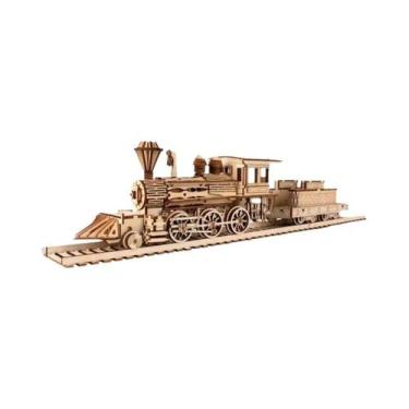 Imagem de Quebra-Cabeça 3D De Madeira Para Crianças: Modelo Retrô De Carroça, Tr