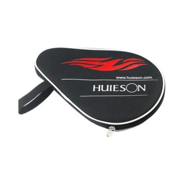 Imagem de Bolsa Para Raquete De Tênis De Mesa Em Tecido Oxford Preto E Azul 30x2