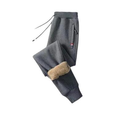 Imagem de Calça de Moletom Masculina com Fleece - Ideal para Corrida e Uso Casua