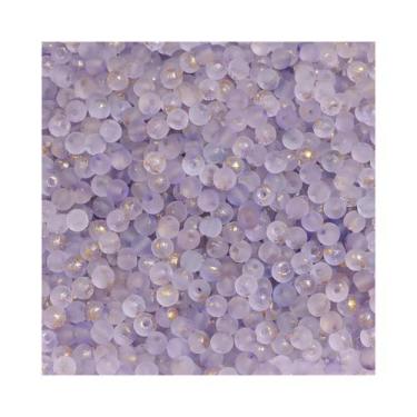 Imagem de Contas De Vidro Fosco Dourado Salpicado De 4mm, 100 Peças Para Joias A