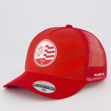 Imagem de Boné Náutico Trucker Vermelho e Branco - Supercap, Único