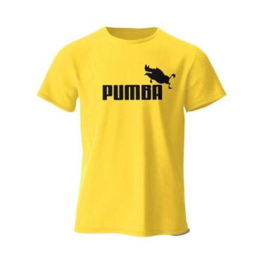 Imagem de Camiseta Masculina Oversized Engraçada Com Estampa Pumba 100% Algodão 