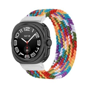 Imagem de Pulseira Solo Loop De Nylon Trançado Para Samsung Galaxy Watch 7 Ultra