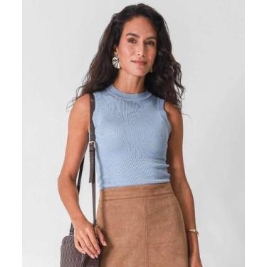 Imagem de Blusa Regata Feminina Lisa Marisa Azul-86120, Azul, P